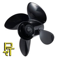 Powertech Aluminum 4 Blade Propeller 35-60 HP Tohatsu Universal Hub