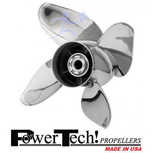 Titan Series 15 Propeller-1/2"D x 15"P RH Rotation 3-Blade Stainless Steel Thru Titan Series 15 Propeller-1/2"D x 15"P RH Rotation 3-Blade Stainless Steel Thru