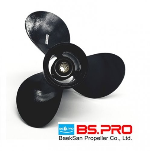 POLASTORM Aluminum Outboard Propeller 3 Blades Right Rotation for Tohatsu/Nissan 25-30HP 