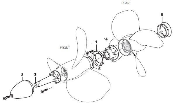 Volvo Penta IPS2 Type P5 Propeller Set 3843965