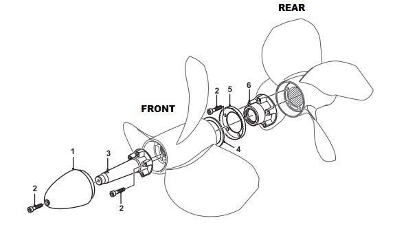 Volvo Penta Duoprop IPS3 Type Q4 Set 21433624